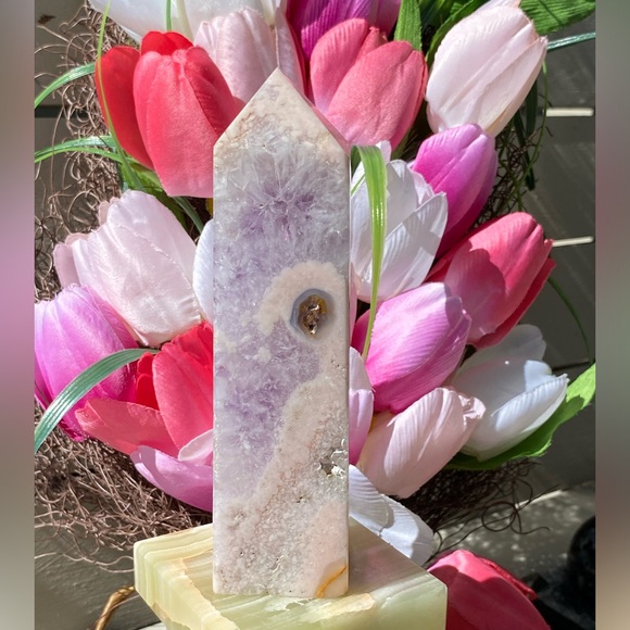 Crystal Amethyst & Pink Amethyst Tower